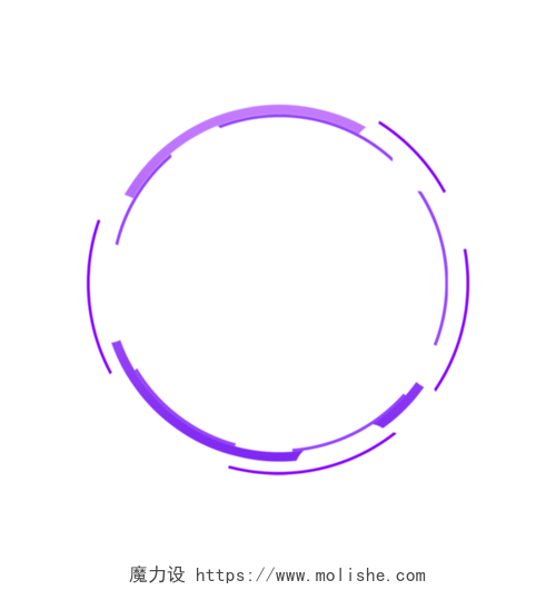 紫色圆圈边框